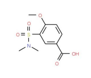 3-[(dimethylamino)sulfonyl]-4-methoxybenzoic acid - chemical structure image