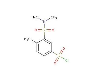 3-[(dimethylamino)sulfonyl]-4-methylbenzenesulfonyl chloride - chemical structure image