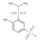 3-[(dimethylamino)sulfonyl]-4-methylbenzenesulfonyl chloride - chemical structure image