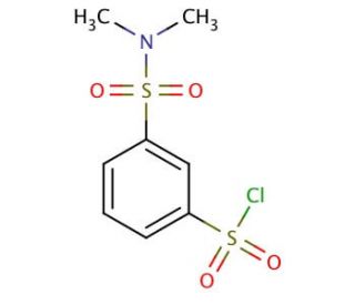 3-[(dimethylamino)sulfonyl]benzenesulfonyl chloride (CAS 197891-83-1) - chemical structure image