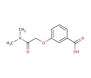 3-[(dimethylcarbamoyl)methoxy]benzoic acid (CAS 926259-55-4) - chemical structure image