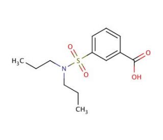 3-[(dipropylamino)sulfonyl]benzoic acid - chemical structure image