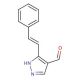 3-[(E)-2-Phenylvinyl]-1H-pyrazole-4-carbaldehyde - chemical structure image