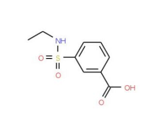 3-[(ethylamino)sulfonyl]benzoic acid (CAS 7326-74-1) - chemical structure image