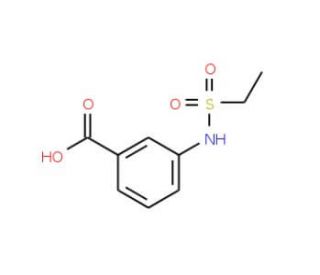 3-[(ethylsulfonyl)amino]benzoic acid (CAS 117292-19-0) - chemical structure image