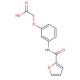 {3-[(Furan-2-carbonyl)-amino]-phenoxy}-acetic acid - chemical structure image