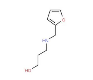 3-[(Furan-2-ylmethyl)-amino]-propan-1-ol (CAS 4439-22-9) - chemical structure image