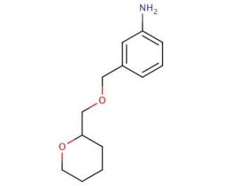 3-[(oxan-2-ylmethoxy)methyl]aniline - chemical structure image