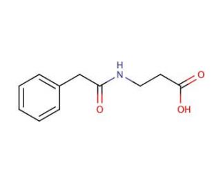 3-[(phenylacetyl)amino]propanoic acid - chemical structure image