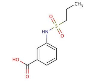 3-[(propylsulfonyl)amino]benzoic acid - chemical structure image