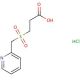 3-[(pyridin-2-ylmethyl)sulfonyl]propanoic acid hydrochloride - chemical structure image