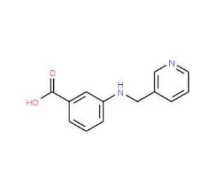3-[(Pyridin-3-ylmethyl)-amino]-benzoic acid - chemical structure image