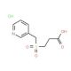 3-[(pyridin-3-ylmethyl)sulfonyl]propanoic acid hydrochloride - chemical structure image