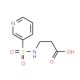 3-[(pyridin-3-ylsulfonyl)amino]propanoic acid - chemical structure image