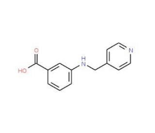 3-[(Pyridin-4-ylmethyl)-amino]-benzoic acid - chemical structure image