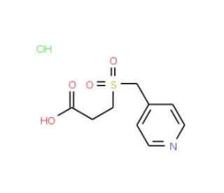 3-[(pyridin-4-ylmethyl)sulfonyl]propanoic acid hydrochloride - chemical structure image