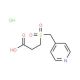 3-[(pyridin-4-ylmethyl)sulfonyl]propanoic acid hydrochloride - chemical structure image