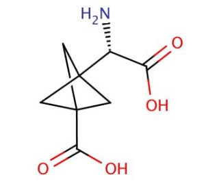 3-[(S)-amino(carboxy)methyl]bicyclo[1.1.1]pentane-1-carboxylic acid - chemical structure image