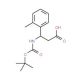 3-[(tert-Butoxycarbonyl)amino]-3-(2-methylphenyl)propanoic acid (CAS 284493-54-5) - chemical structure image
