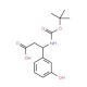 3-[(tert-Butoxycarbonyl)amino]-3-(3-hydroxyphenyl)propanoic acid - chemical structure image