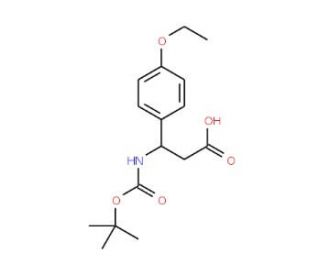 3-[(tert-Butoxycarbonyl)amino]-3-(4-ethoxyphenyl)-propanoic acid - chemical structure image