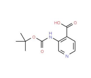 3-[(tert-Butoxycarbonyl)amino]isonicotinic acid (CAS 179024-65-8) - chemical structure image