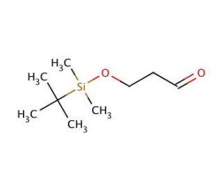 3-[(tert-Butyldimethylsilyl)oxy]-1-propanal (CAS 89922-82-7) - chemical structure image