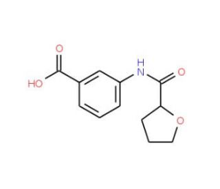 3-[(tetrahydrofuran-2-ylcarbonyl)amino]benzoic acid (CAS 669704-13-6) - chemical structure image