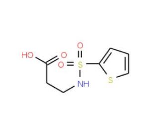 3-[(thien-2-ylsulfonyl)amino]propanoic acid - chemical structure image