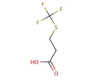 3-[(trifluoromethyl)thio]propanoic acid - chemical structure image