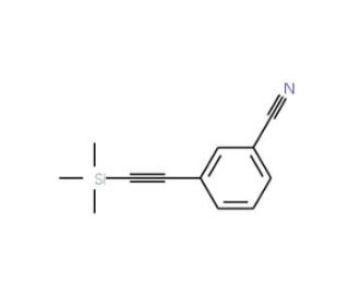 3-[(Trimethylsilyl)ethynyl]benzonitrile (CAS 190771-22-3) - chemical structure image