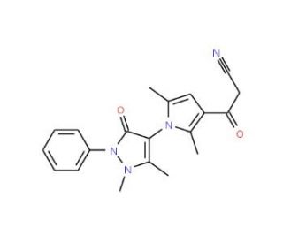 3-[1-(1,5-Dimethyl-3-oxo-2-phenyl-2,3-dihydro-1H-pyrazol-4-yl)-2,5-dimethyl-1H-pyrrol-3-yl]-3-oxo-propionitrile - chemical st