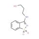 3-[(1,1-dioxido-1,2-benzisothiazol-3-yl)amino]propan-1-ol (CAS 68287-29-6) - chemical structure image