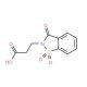 3-(1,1-dioxido-3-oxo-1,2-benzisothiazol-2(3H)-yl)propanoic acid (CAS 83747-21-1) - chemical structure image