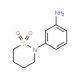 3-(1,1-Dioxo-1lambda*6*-[1,2]thiazinan-2-yl)-phenylamine - chemical structure image