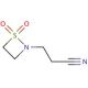 3-(1,1-dioxo-1λ{6},2-thiazetidin-2-yl)propanenitrile - chemical structure image
