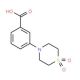 3-(1,1-Dioxo-1lambda~6~,4-thiazinan-4-yl)-benzenecarboxylic acid - chemical structure image