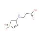 3-(1,1-Dioxo-2,3-dihydro-1H-1lambda*6*-thiophen-3-ylamino)-propionic acid - chemical structure image