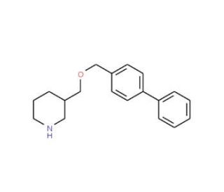 3-[([1,1&prime;-Biphenyl]-4-ylmethoxy)methyl]piperidine - chemical structure image