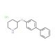 3-([1,1′-Biphenyl]-4-yloxy)piperidinehydrochloride - chemical structure image