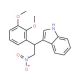 3-[1-(2,3-Dimethoxy-phenyl)-2-nitro-ethyl]-1H-indole (CAS 33723-32-9) - chemical structure image