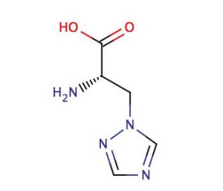 3-(1,2,4-Triazol-1-yl)-L-alanine (CAS 4819-36-7) - chemical structure image