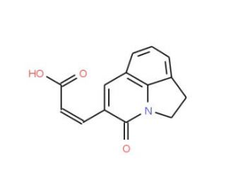 3-(1,2-Dihydro-4-oxo-pyrrolo-[3,2,1-ij]-quinolin-5-yl)-(2E)-propenoic acid (CAS 386715-45-3) - chemical structure image