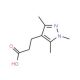 3-(1,3,5-Trimethyl-1H-pyrazol-4-yl)propanoic acid - chemical structure image