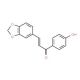 3-(1,3-Benzodioxol-5-yl)-1-(4-hydroxyphenyl)-2-propen-1-one (CAS 19152-39-7) - chemical structure image