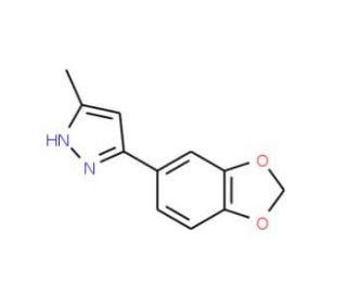 3-(1,3-Benzodioxol-5-yl)-5-methyl-1H-pyrazole (CAS 937022-12-3) - chemical structure image