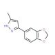 3-(1,3-Benzodioxol-5-yl)-5-methyl-1H-pyrazole (CAS 937022-12-3) - chemical structure image