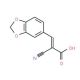 3-(1,3-Benzodioxol-5yl)-2-cyanoacrylic acid (CAS 49711-55-9) - chemical structure image