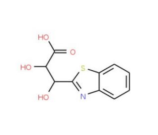 3-(1,3-benzothiazol-2-yl)-2,3-dihydroxypropanoic acid - chemical structure image