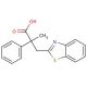 3-(1,3-benzothiazol-2-yl)-2-methyl-2-phenylpropanoic acid - chemical structure image